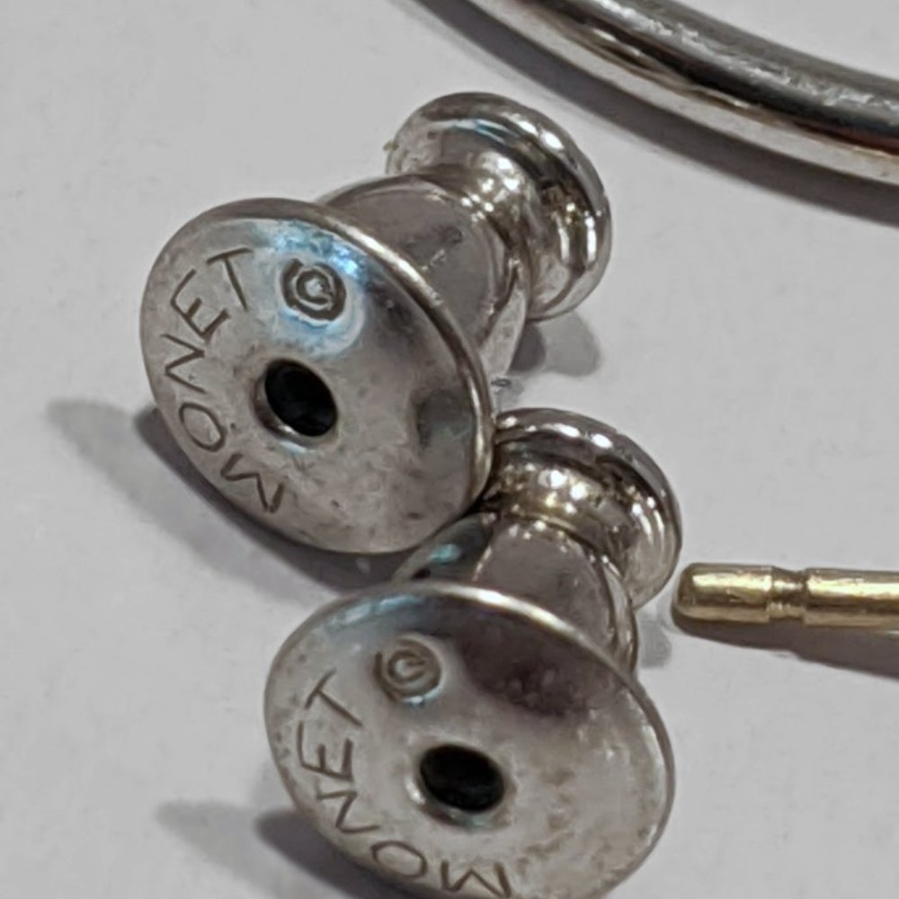 Geometric Multi Chain Statement Necklace Earrings - Picture 3 of 7